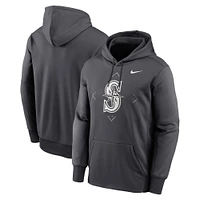 Sweat à capuche Nike anthracite Seattle Mariners Bracket Icon Performance pour homme