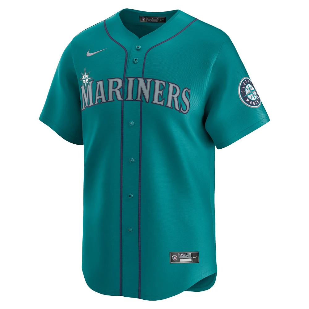 Maillot Nike Aqua Seattle Mariners Alternate Limited pour homme