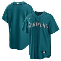 Men's Nike Aqua Seattle Mariners Alternate Replica Team Jersey