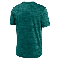 T-shirt Nike Aqua Seattle Mariners Authentic Collection Velocity Performance pour homme