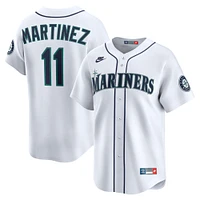 Maillot Nike Edgar Martinez blanc rétro des Seattle Mariners pour homme, collection limitée Cooperstown