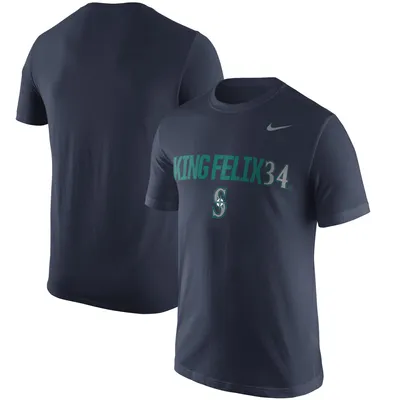 Men's Nike Navy Seattle Mariners Authentic Collection Logo Performance Long Sleeve T-Shirt Size: Small