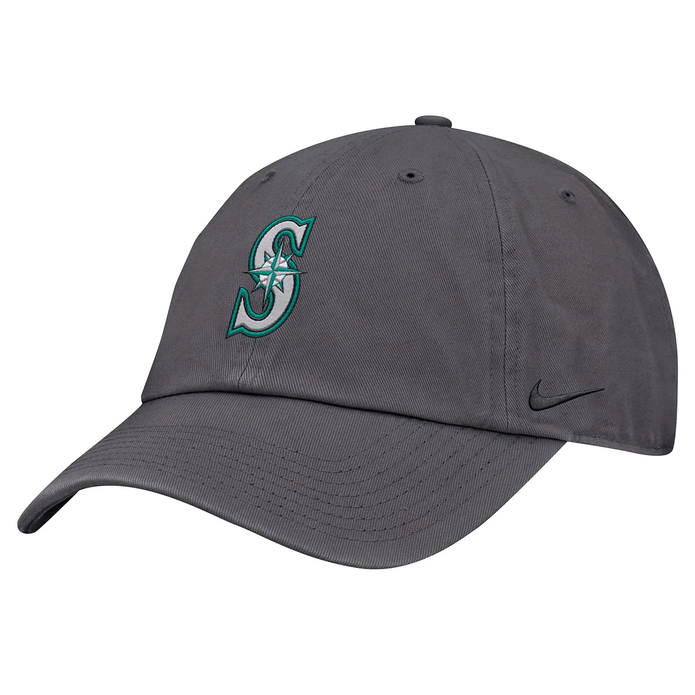 Men's Nike Gray Seattle Mariners Club Adjustable Hat