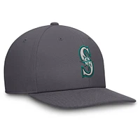 Men's Nike Gray Seattle Mariners Pro Performance Snapback Hat