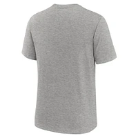 Men's Nike Heather Gray Seattle Mariners Cooperstown Collection Retro Tri-Blend T-Shirt