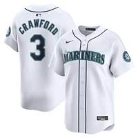 Maillot de joueur Nike J.P. Crawford Seattle Mariners Home Limited pour homme, blanc