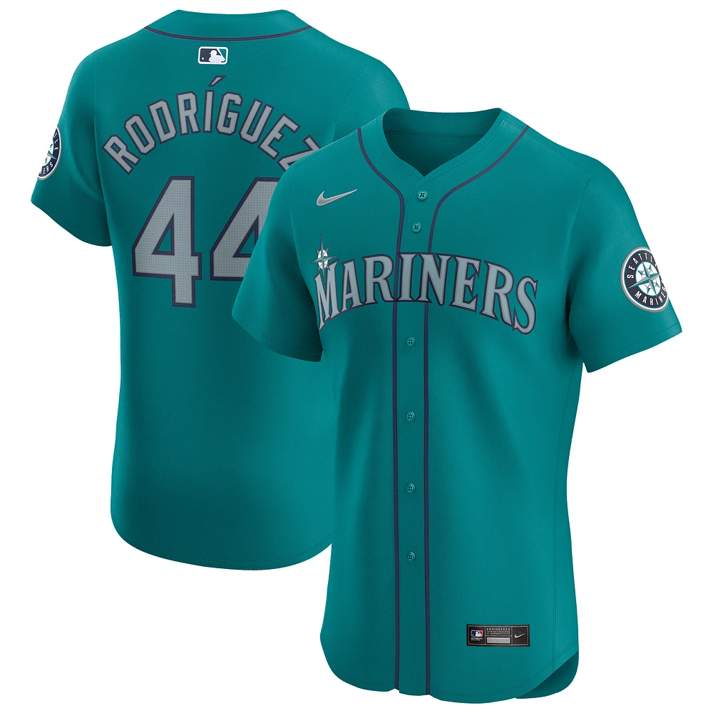 Maillot de joueur d'élite alternatif Nike Julio Rodríguez Aqua des Seattle Mariners pour homme