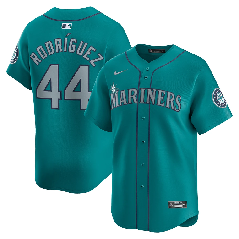 Maillot de joueur alternatif limité Nike Julio Rodríguez Aqua Seattle Mariners pour homme