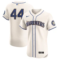 Maillot de joueur d'élite alternatif Nike Julio Rodríguez pour homme, crème, Seattle Mariners