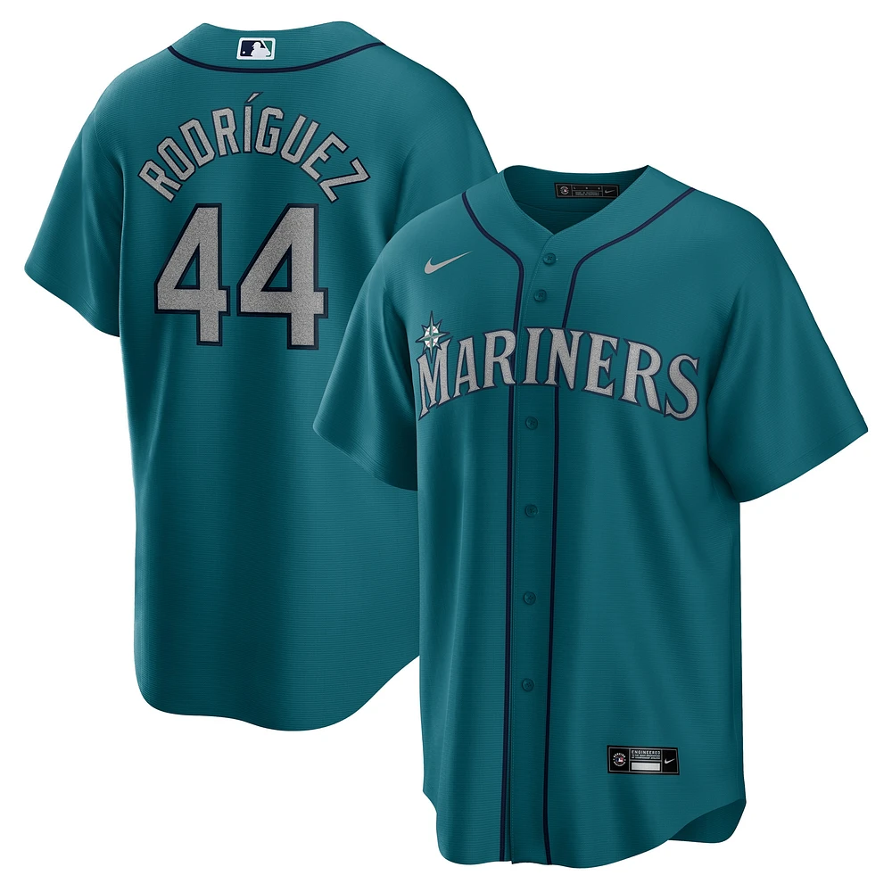 Maillot de joueur réplique officiel Nike Julio Rodriguez Aqua des Seattle Mariners pour homme