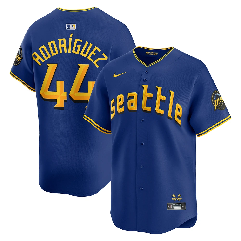 Maillot Nike Julio Rodriguez bleu des Seattle Mariners City Connect Limited pour homme