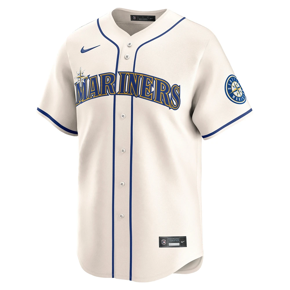 Men's Nike Julio Rodriguez Cream Seattle Mariners Alternate Limited