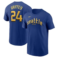 Men's Nike Ken Griffey Jr. Navy Seattle Mariners 2025 City Connect Fuse Name & Number T-Shirt