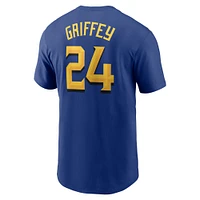 Men's Nike Ken Griffey Jr. Navy Seattle Mariners 2025 City Connect Fuse Name & Number T-Shirt