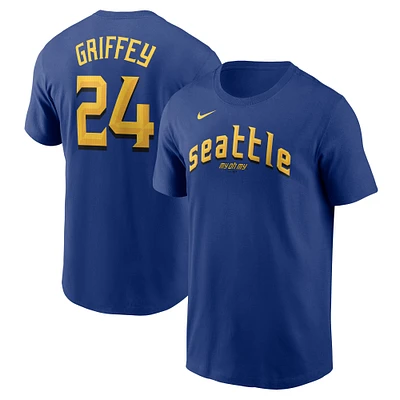 Men's Nike Ken Griffey Jr. Navy Seattle Mariners 2025 City Connect Fuse Name & Number T-Shirt