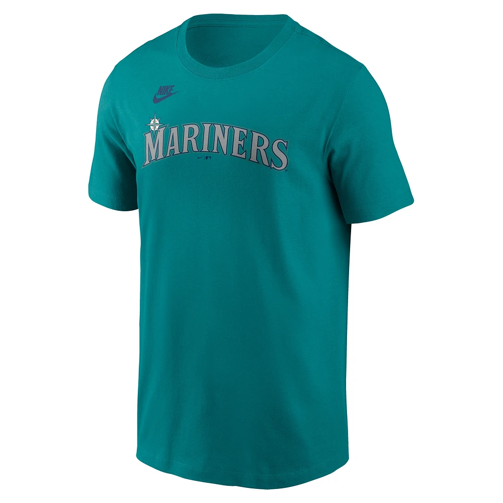 T-shirt Nike Ken Griffey Jr. Aqua pour homme avec nom et numéro Fuse des Seattle Mariners
