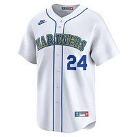 Men's Nike Ken Griffey Jr. White Seattle Mariners Throwback Cooperstown Collection Limited Jersey