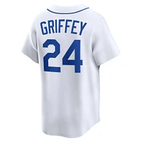 Men's Nike Ken Griffey Jr. White Seattle Mariners Throwback Cooperstown Collection Limited Jersey