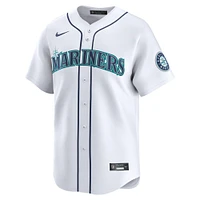 Maillot de joueur alternatif Nike Logan Gilbert blanc des Seattle Mariners pour homme