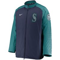 Men's Nike Navy/Aqua Seattle Mariners Authentic Collection Dugout Full-Zip Jacket