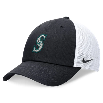 Casquette ajustable Nike pour homme, bleu marine/blanc, Seattle Mariners Club Trucker