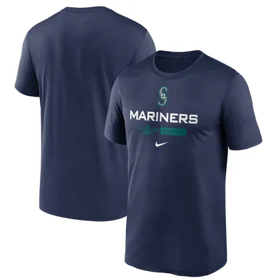 Seattle Mariners Shirt Men XL Navy Blue Baseball Nike Dri Fit