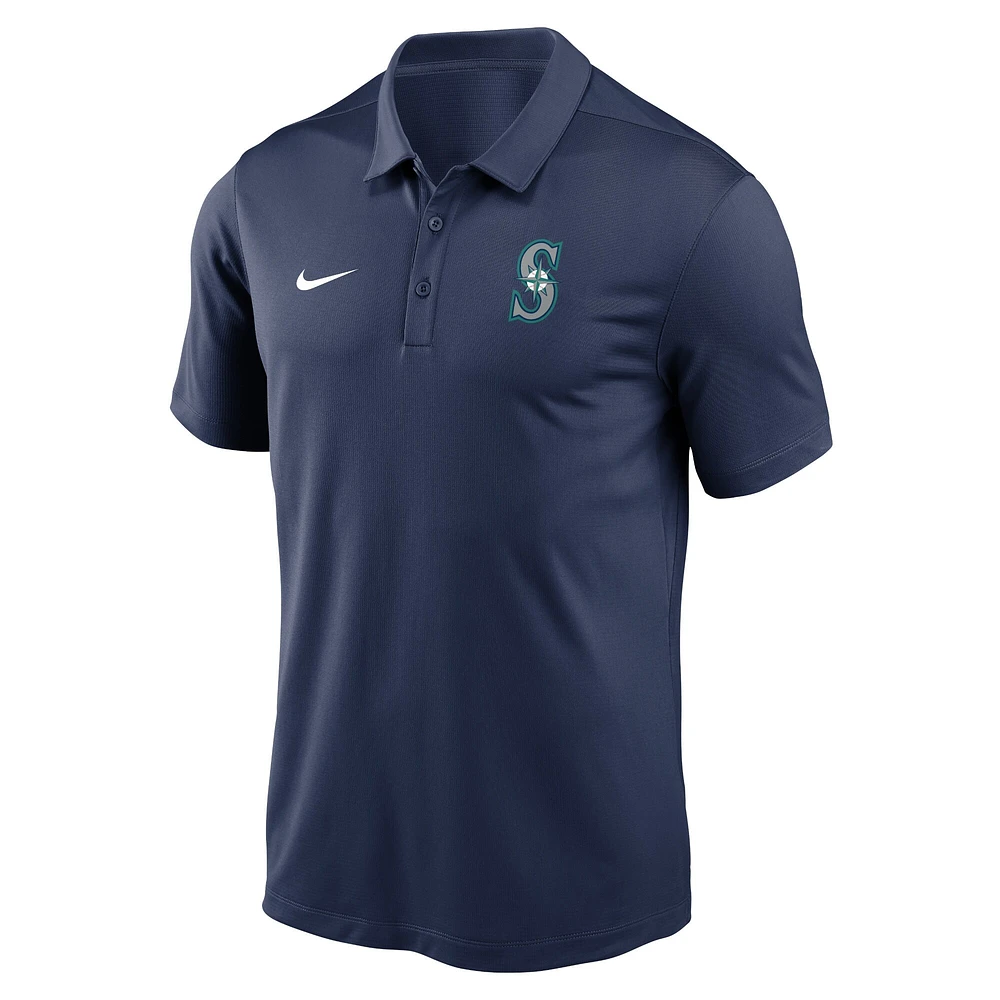 Polo Nike Seattle Mariners Agility Performance pour homme - Bleu marine