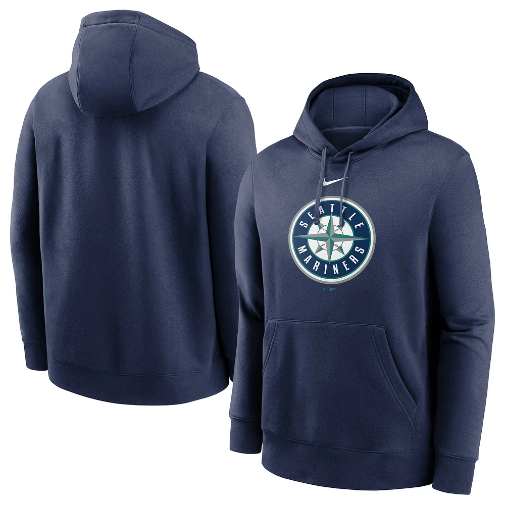 Sweat à capuche Nike Seattle Mariners Alternate Logo Club pour homme - Bleu marine