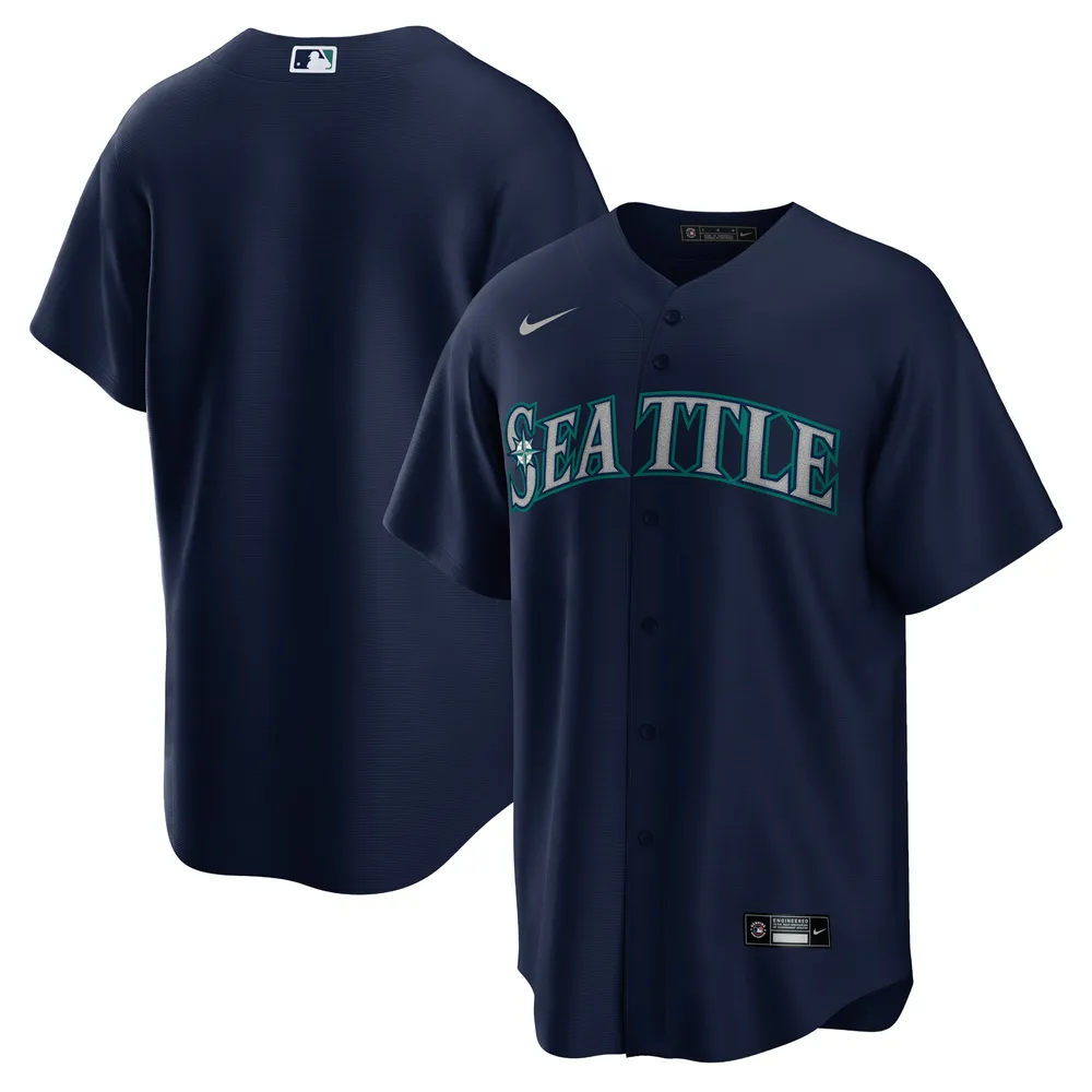 Men's Nike Navy Seattle Mariners Alternate Replica Team Jersey