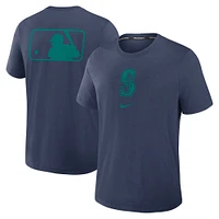 T-shirt Nike bleu marine Seattle Mariners Authentic Collection Early Work Tri-Blend Performance pour homme