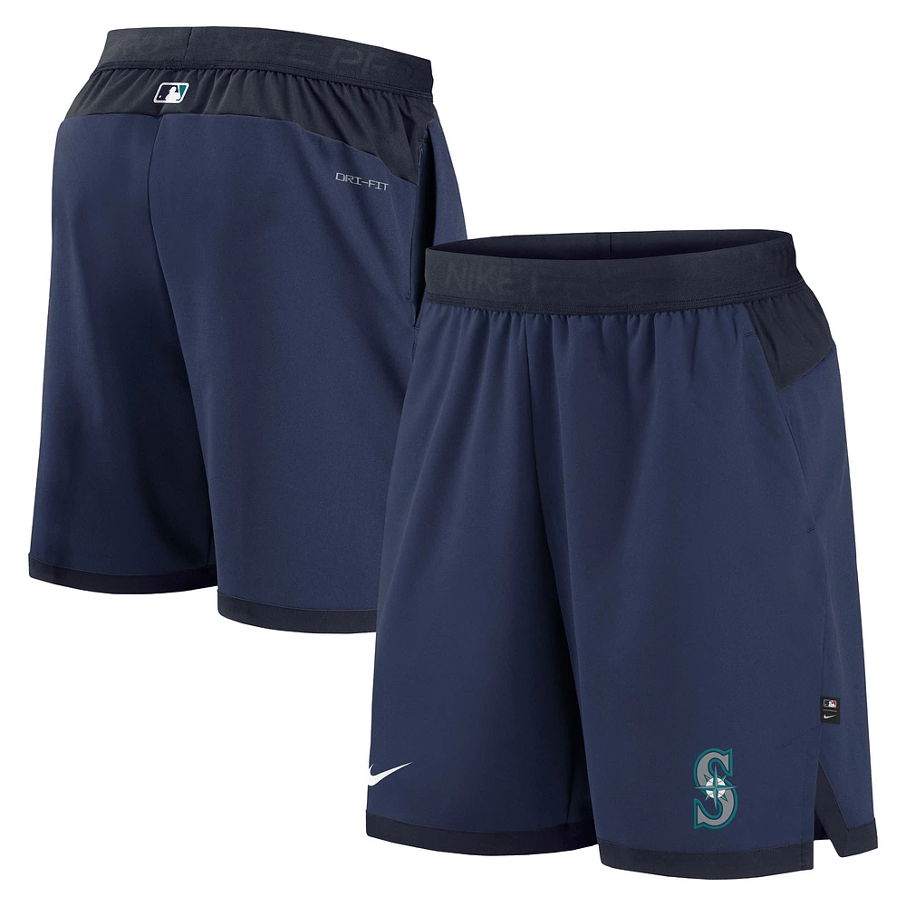 Men's Nike Navy Seattle Mariners Authentic Collection Flex Vent Performance Shorts