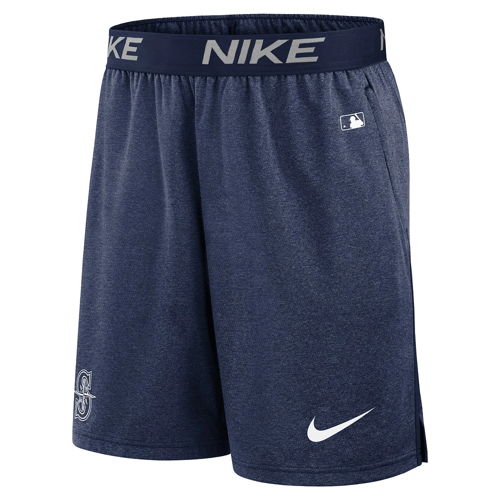 Men's Nike Navy Seattle Mariners Authentic Collection Performance Knit Shorts