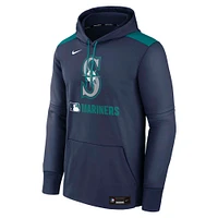 Men's Nike Navy Seattle Mariners Authentic Collection Performance Pullover Hoodie