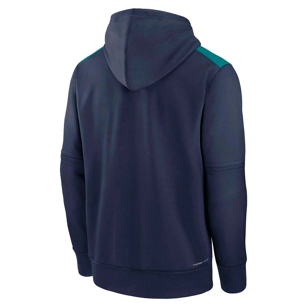 Men's Nike Navy Seattle Mariners Authentic Collection Performance Pullover Hoodie
