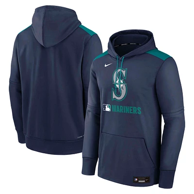 Men's Nike Navy Seattle Mariners Authentic Collection Performance Pullover Hoodie