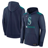 Men's Nike Navy Seattle Mariners Authentic Collection Performance Pullover Hoodie