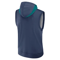 Sweat à capuche sans manches Nike Navy Seattle Mariners Authentic Collection Performance pour homme