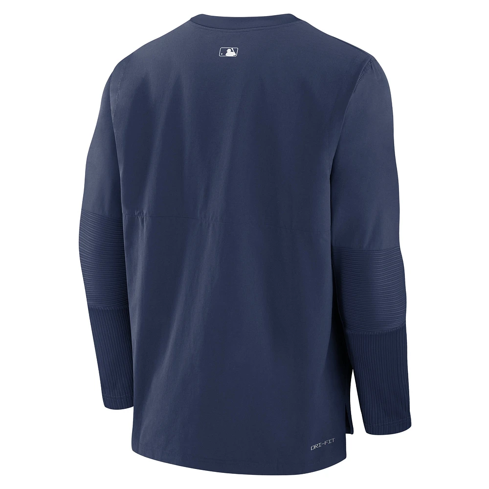 Men's Nike Navy Seattle Mariners Authentic Collection Player Performance Pullover Sweatshirt