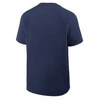 Men's Nike Navy Seattle Mariners Authentic Collection Raglan Short Sleeve Windshirt