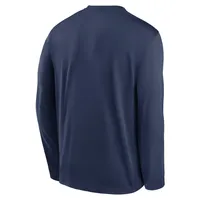 Men's Nike Navy Seattle Mariners Authentic Collection Team Logo Legend Performance Long Sleeve T-Shirt