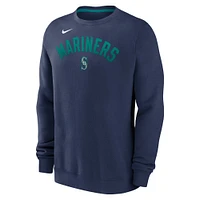 Men's Nike Navy Seattle Mariners Classic Fleece Performance Pullover Sweatshirt