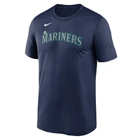 T-shirt Nike bleu marine Seattle Mariners Fuse Legend pour homme