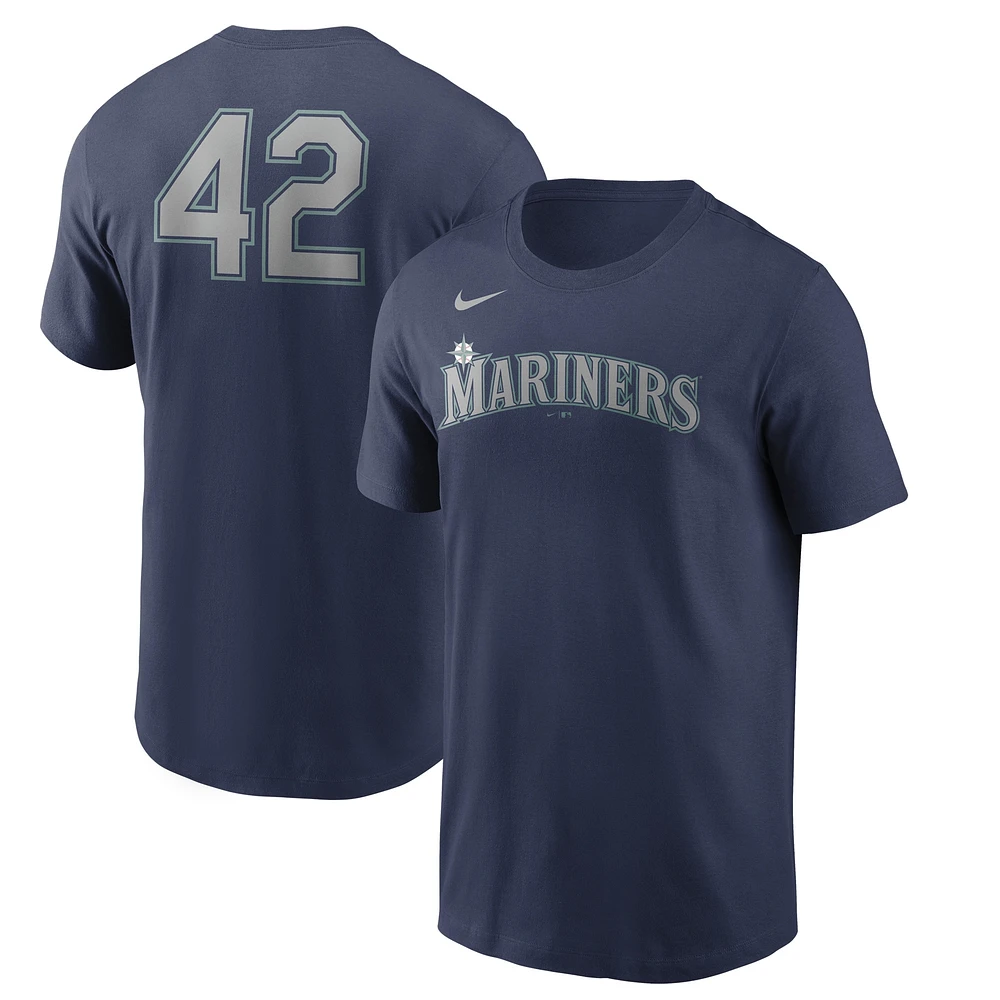 T-shirt Nike Seattle Mariners Jackie Robinson Day Team 42 pour homme - Bleu marine