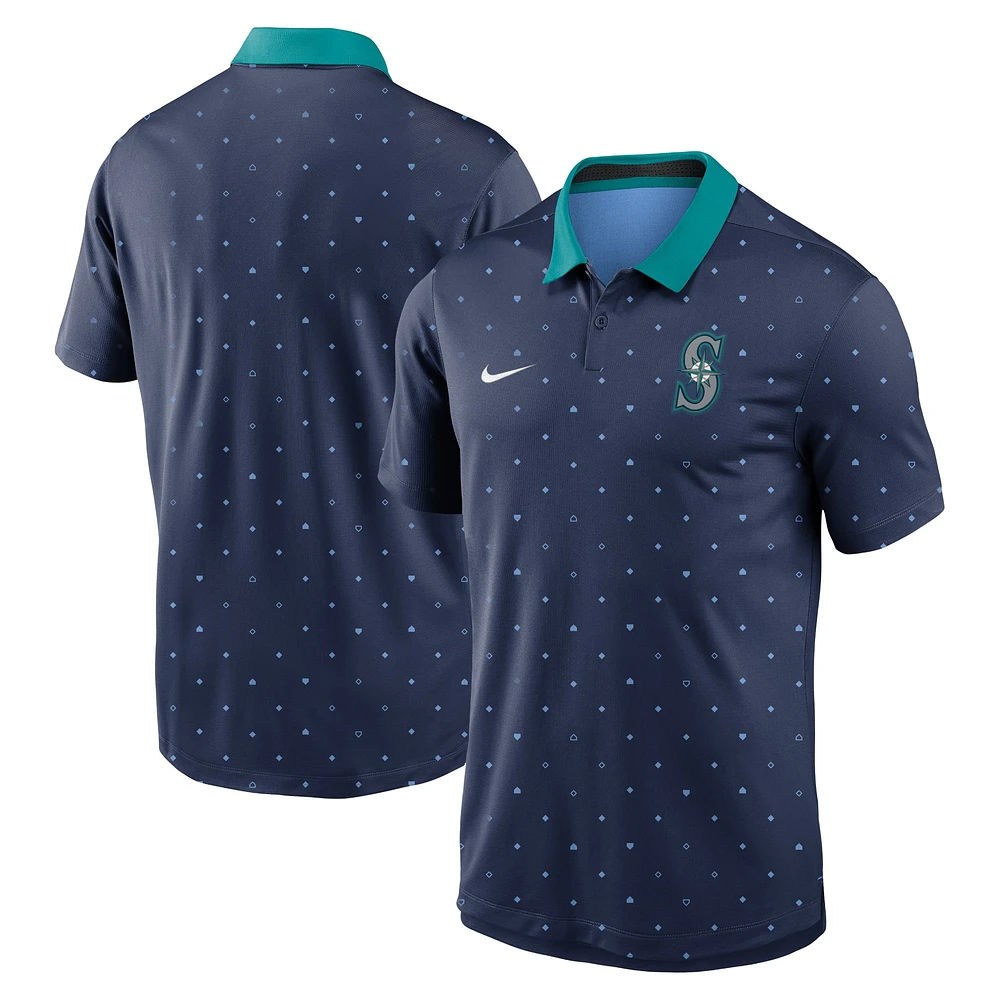 Men's Nike Navy Seattle Mariners Legacy Icon Vapor Performance Polo