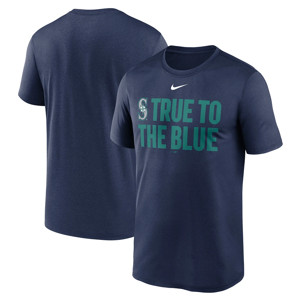 T-shirt Nike bleu marine Seattle Mariners Local Legend pour homme