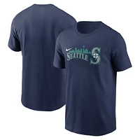 T-shirt Nike bleu marine Seattle Mariners Skyline de l'équipe locale pour homme