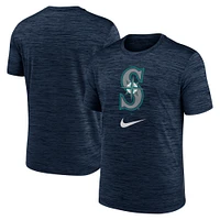 Men's Nike Navy Seattle Mariners Logo Velocity Performance T-Shirt