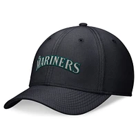 Casquette Nike Performance Flex bleu marine pour homme des Seattle Mariners