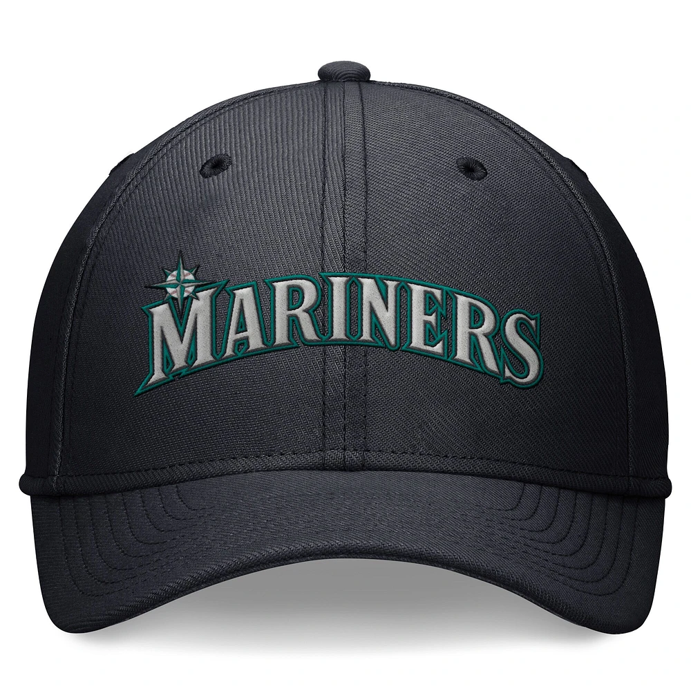 Casquette Nike Performance Flex bleu marine pour homme des Seattle Mariners