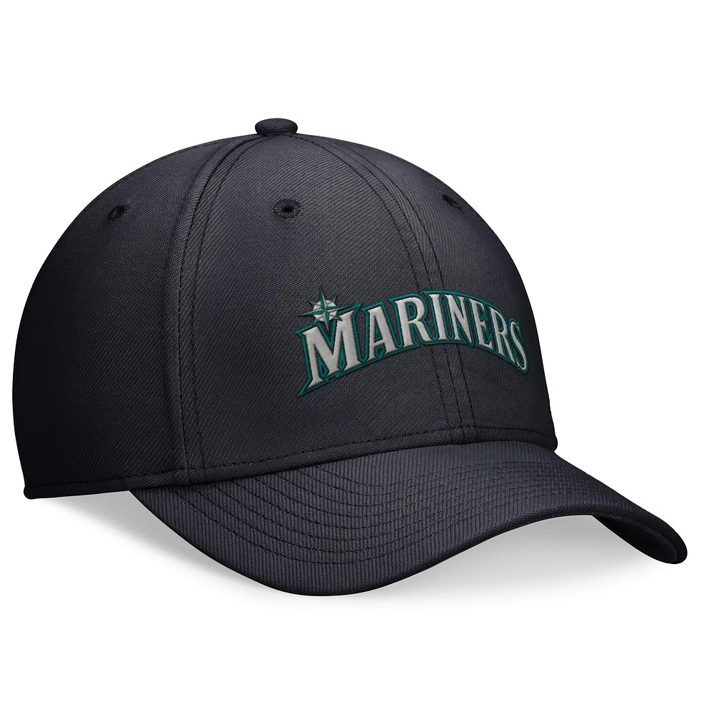 Casquette Nike Performance Flex bleu marine pour homme des Seattle Mariners